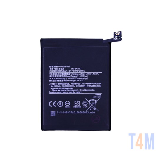 Bateria BN59 para Xiaomi Redmi Note 10/Redmi Note 10s 5000mAh